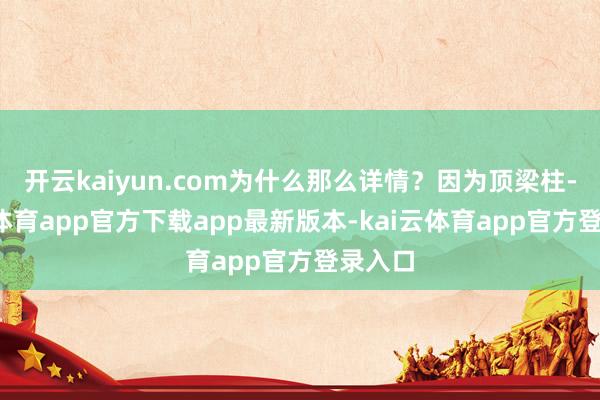 开云kaiyun.com为什么那么详情?因为顶梁柱-kai云体育app官方下载app最新版本-kai云体育app官方登录入口